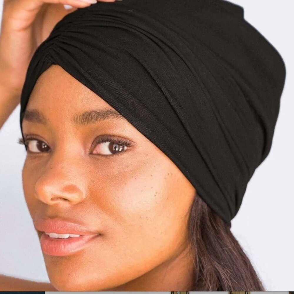 Kitsch Satin Lined Sleep Beanie - charcoal grey